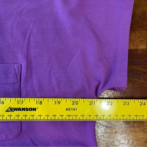 J. Jill one pocket short sleeve t shirt purple size medium Petite - Picture 4 of 4